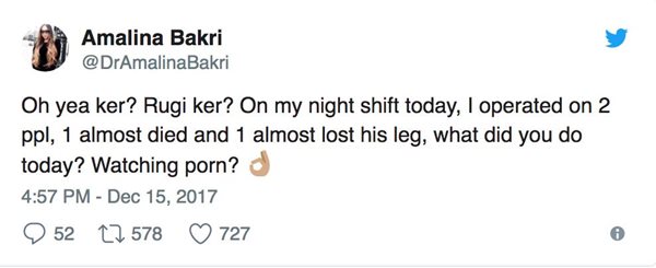 akibat teguran sinis dari amalina bakri, lelaki ini tanggung malu hingga tutup akaun twitter
